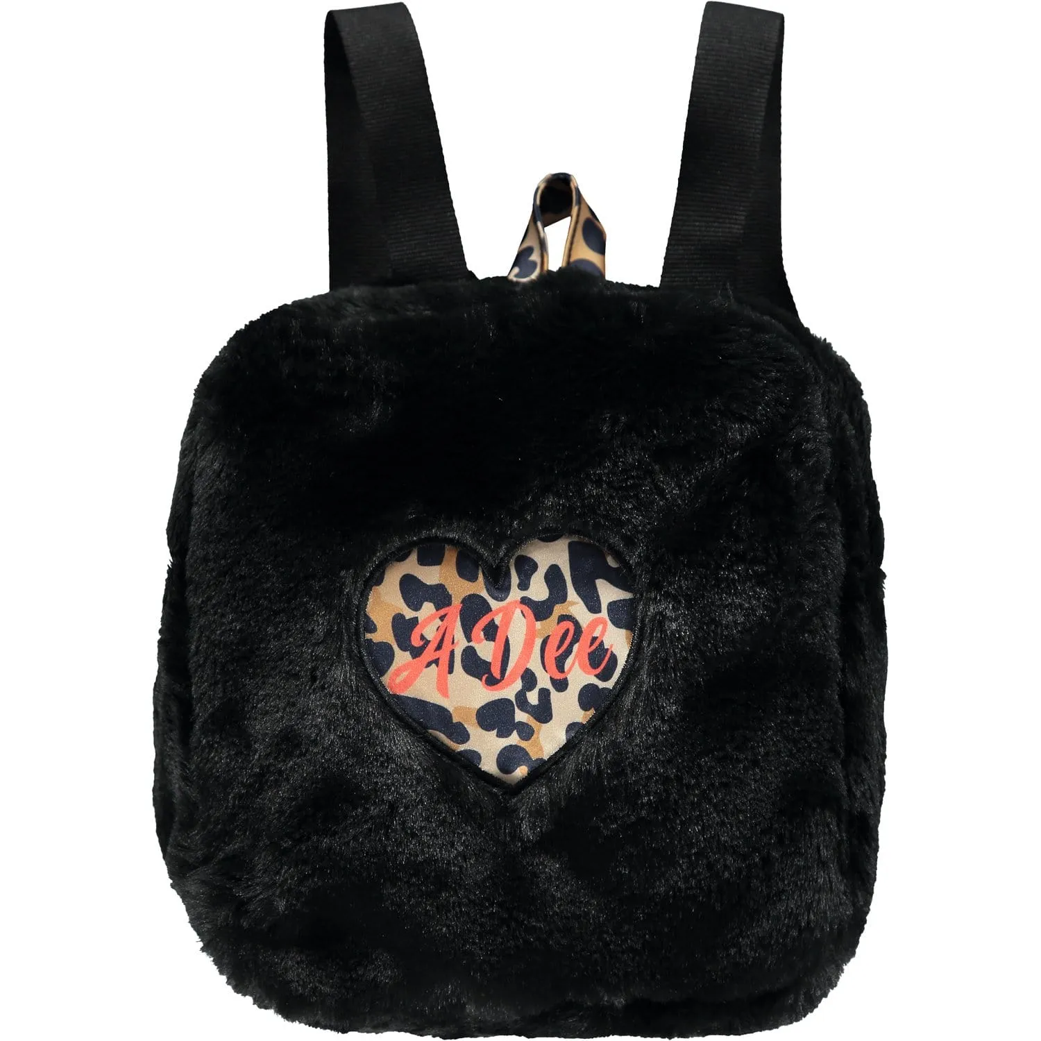 A DEE - Wild About Big Cats Faux Fur Bag - Black