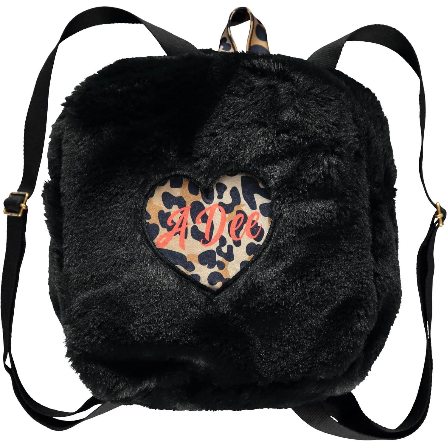 A DEE - Wild About Big Cats Faux Fur Bag - Black