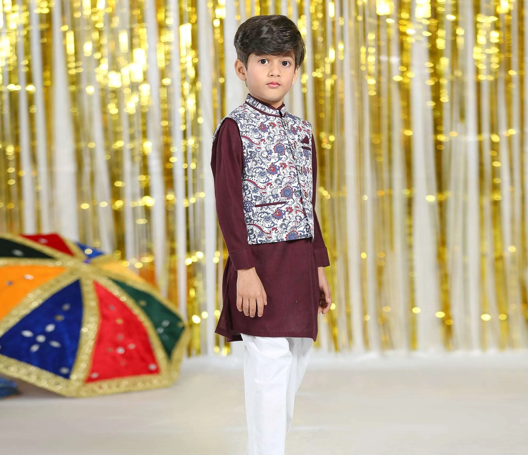 BOYS EMBROIDERED 3PCS SUIT 006