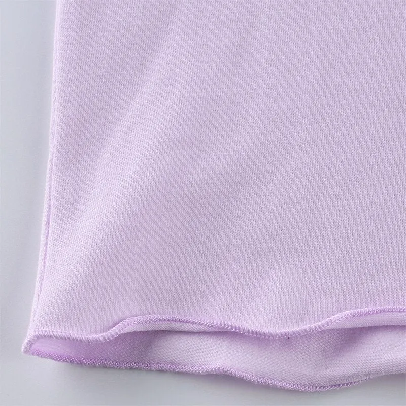 Moon And Sun Printed Cute Summer Crop Tops Short Sleeve O Neck Tees