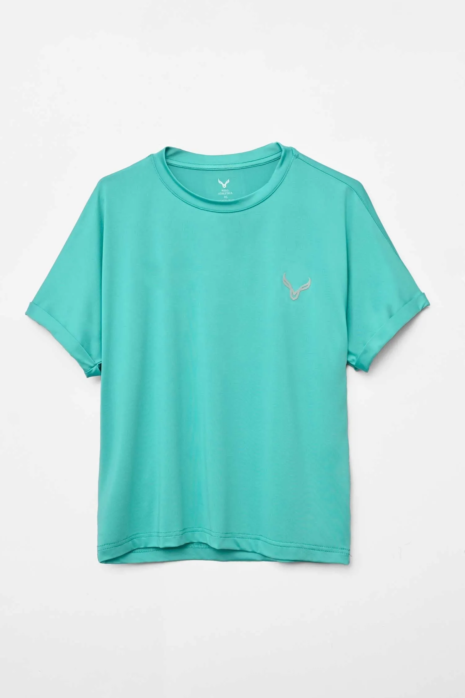 Polo Athletica Women's Baggy Style Seamless Sleeve Activewear Tee Shirt