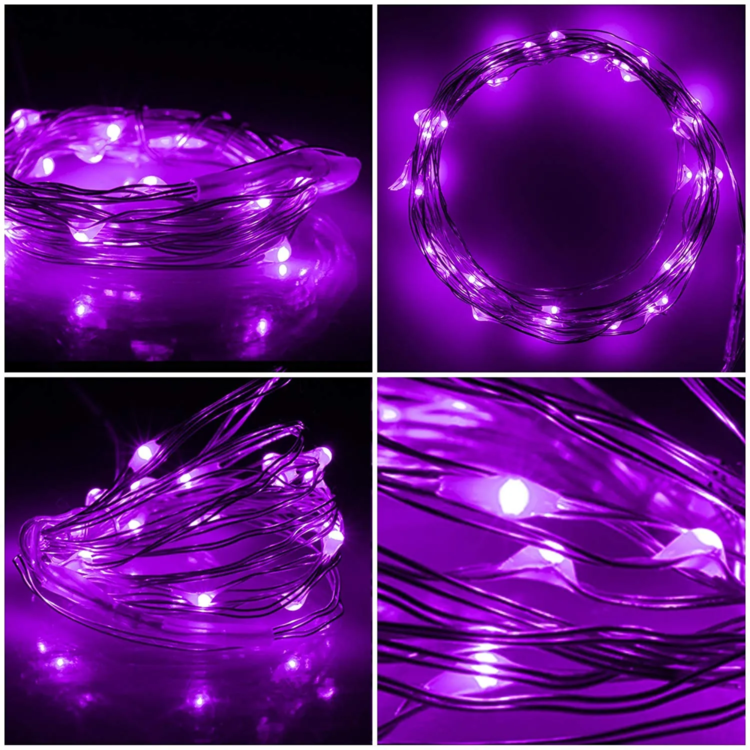Purple LED Fairy Lights
