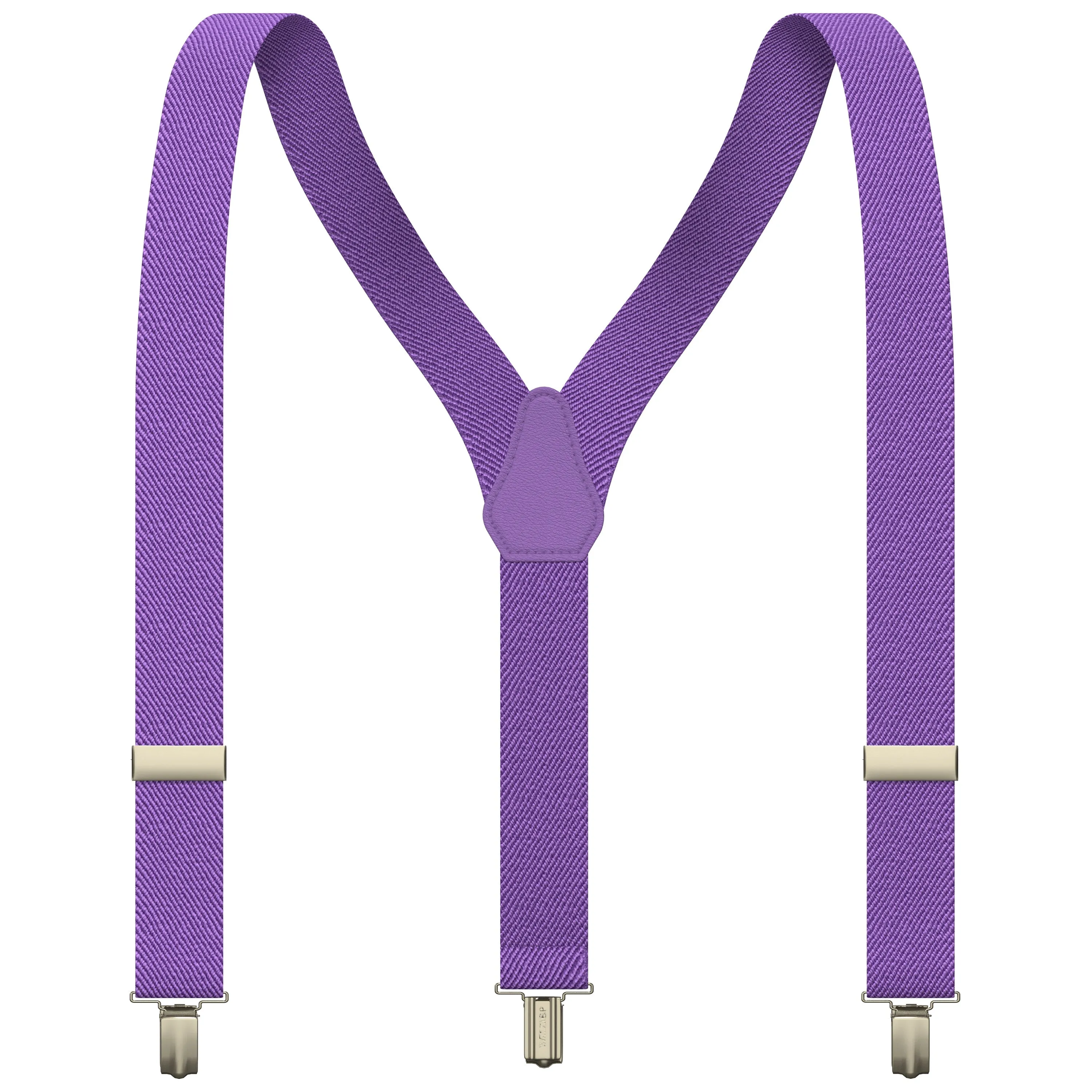 Purple Slim Suspenders for Men & Women Boys & Girls Y-back Shape 1 inch wide