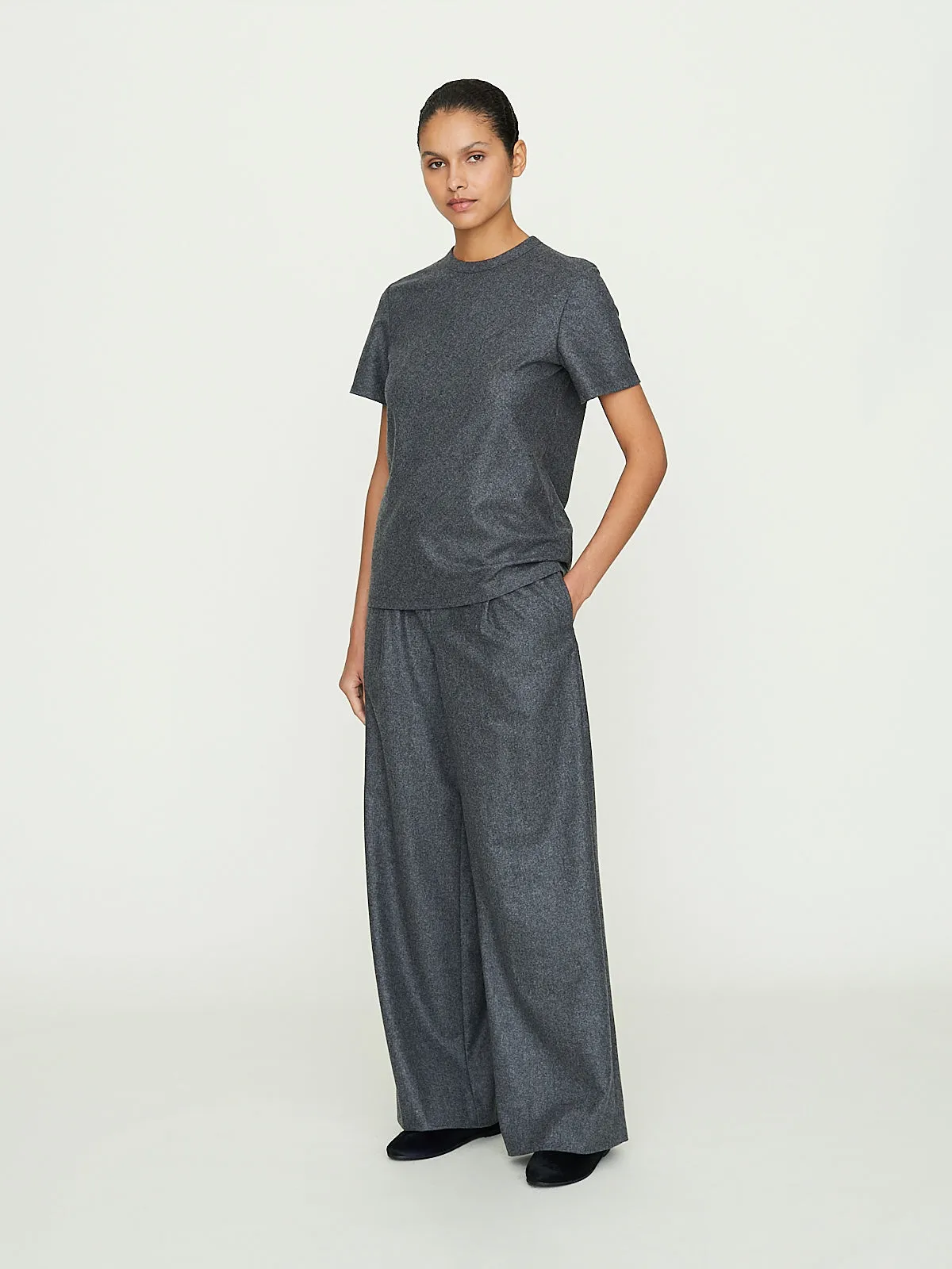 T-Shirt in Anthracite Melange