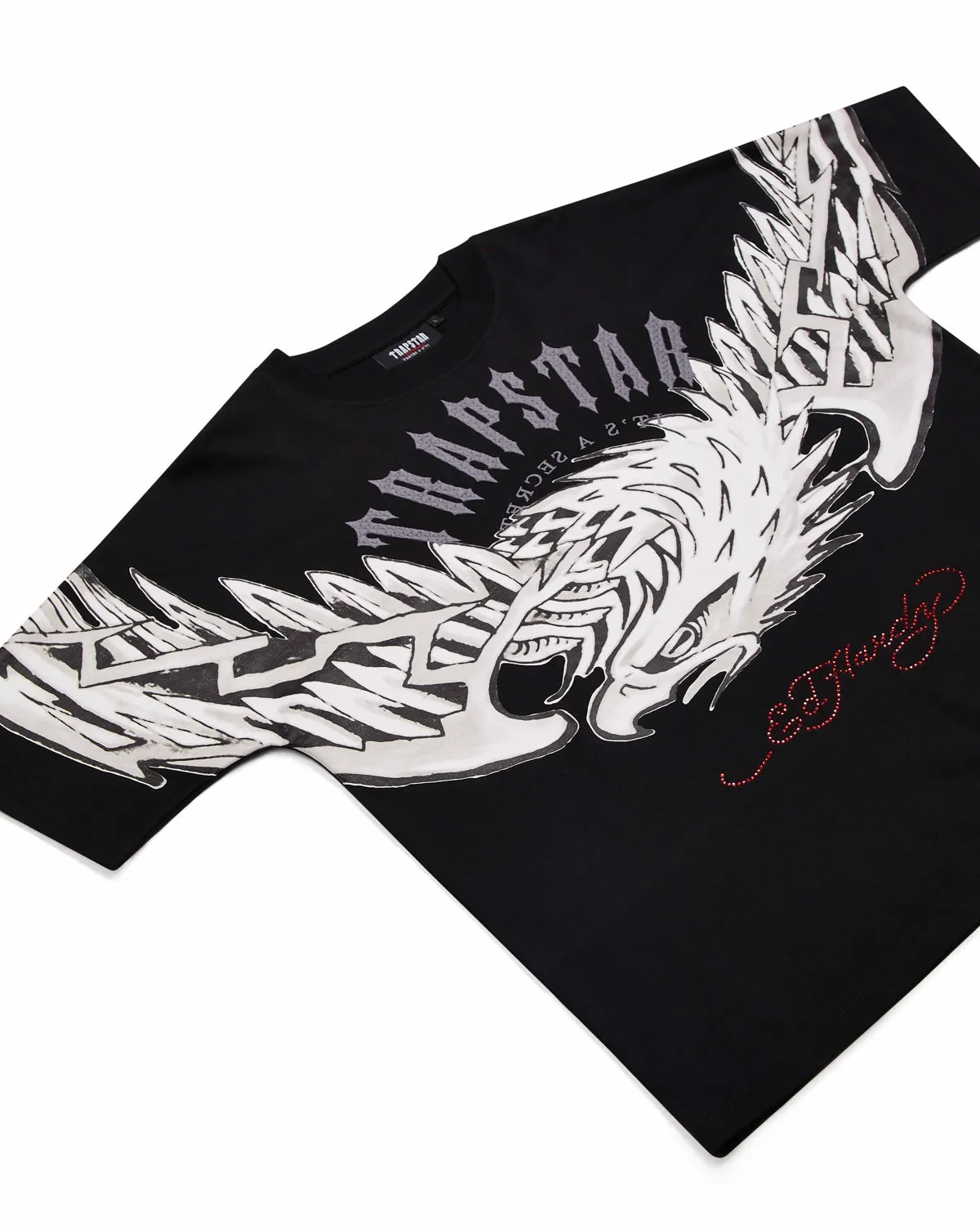 Trapstar x Ed Hardy Arched Eagle Tee - Black